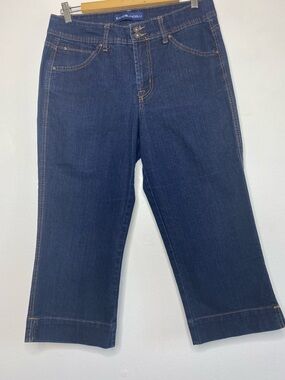 Bandolinoblu Capri Denim Pants Darkwash Size 10 Mid rise Y2K